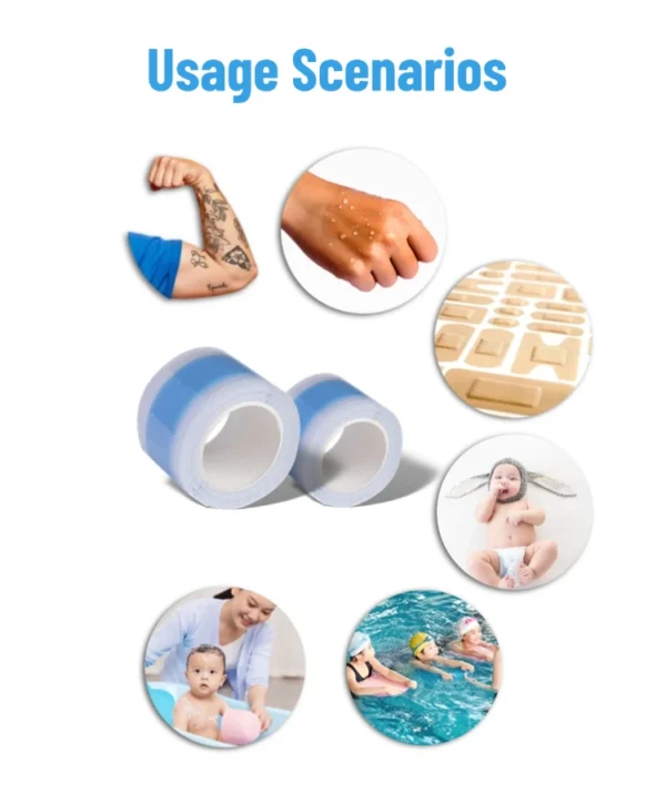Medical silicone waterproof membrane roll application scene in hospital wound care