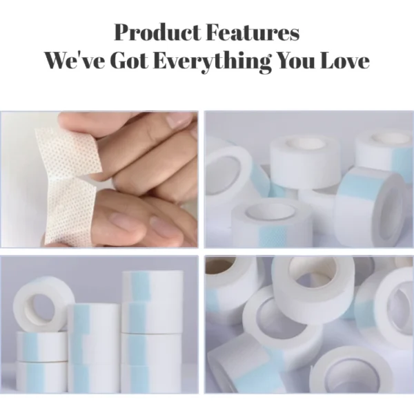 Silicone gel medical tape product features showing texture elasticity and waterproof performance