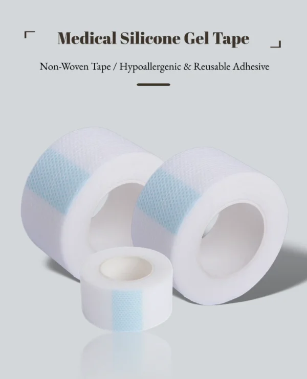 Silicone gel medical tape product main image showing roll design and packaging