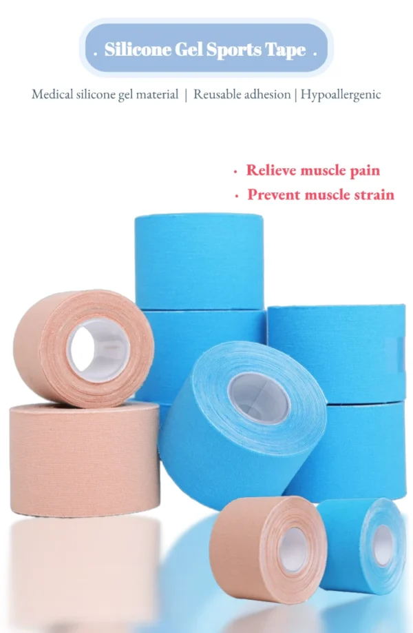 Silicone gel sports tape product appearance front view