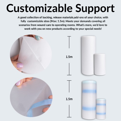 customizable silicone gel waterproof tape pu film nonwoven backing customizable silicone gel waterproof tape pu film nonwoven backing